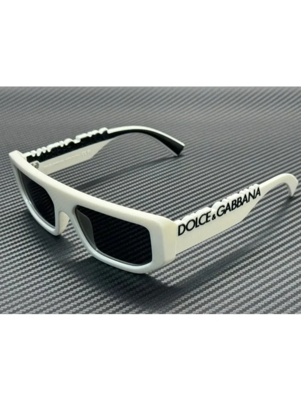 New Dolce & Gabbana Men White Sunglasses 56-16-145